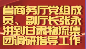  省商務(wù)廳黨組成員、副廳長張永洪到甘肅物流集團(tuán)調(diào)研指導(dǎo)工作
