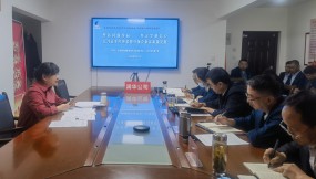  集團(tuán)公司黨委副書記、工會(huì)主席陳衛(wèi)英到聯(lián)系單位甘肅物流集團(tuán)潤華公司講專題黨課